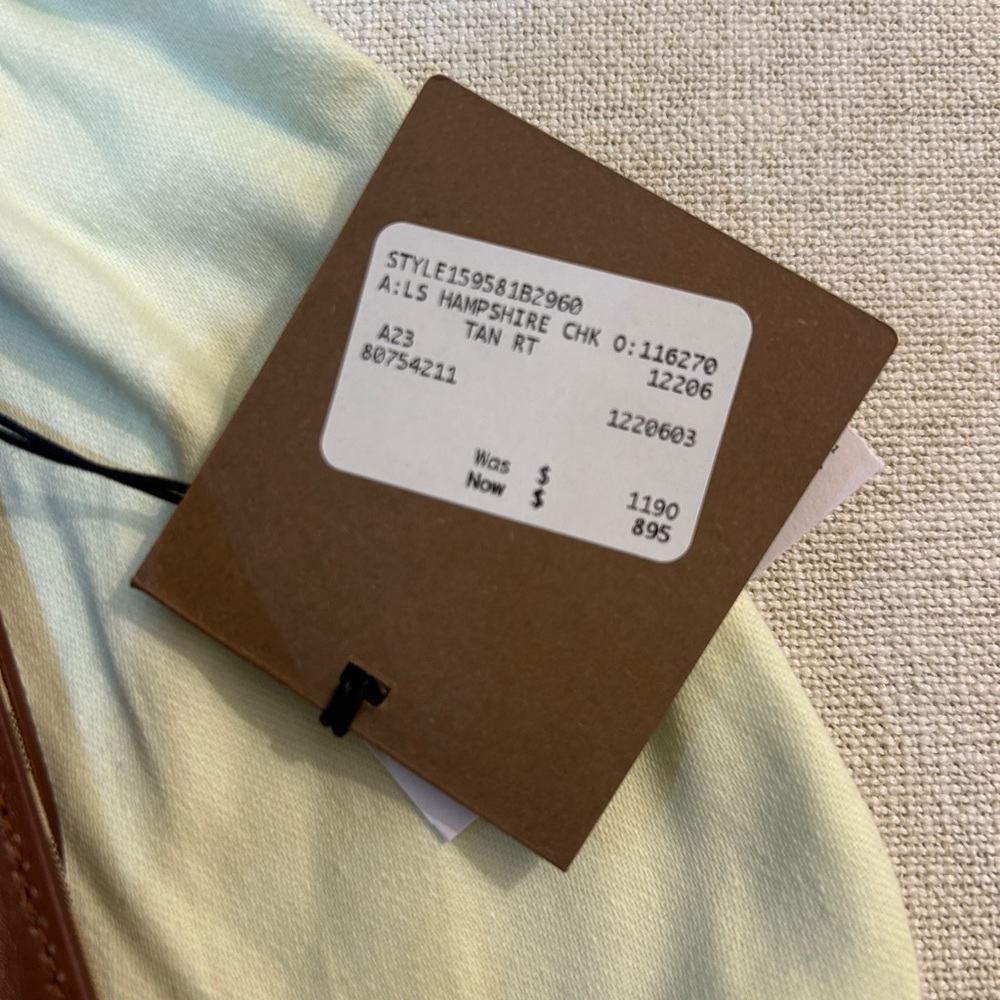 Burberry classic check bag Chestnut and Cream Check Wallet - Picture 5 of 9